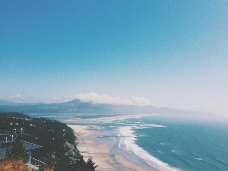 Vue depuis les grottes